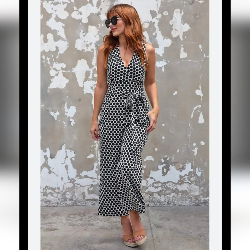 Anthropologie Eva Franco Masha Abstract Knit Jumpsuit